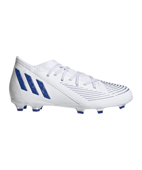adidas Predator EDGE.3 FG Diamond Edge J Kids Weiss Blau - weiss
