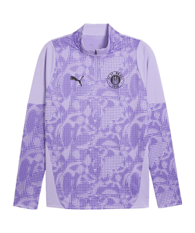 PUMA FC St. Pauli Training 1/4 Zip Sweatshirt Lila F10 - lila