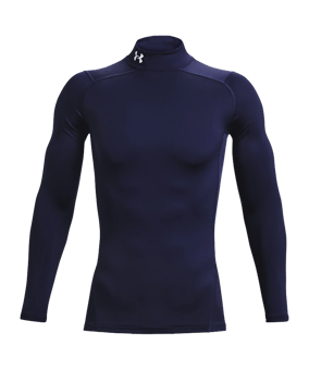 Under Armour CG Compression Mock langarm F410 - blau