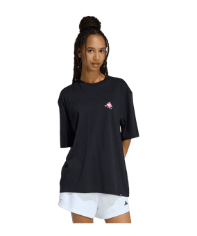 adidas Sodt Side Oversized T-Shirt Damen Schwarz - schwarz