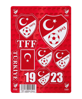 TFF Türkei Autoaufkleber EM 2024 Rot - rot