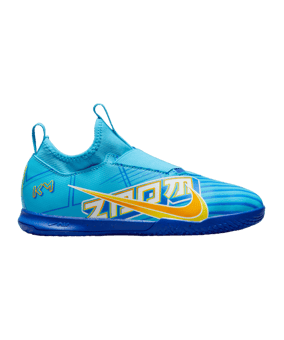 Nike Jr Air Zoom Mercurial Vapor XV Academy IC Halle Mbappe Signature Kids Blau F400 - blau