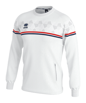 Errea Davis Sweatshirt Weiss F0512 - weiss