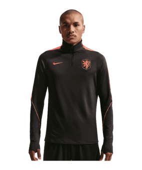 Nike KNVB Niederlande Strike Drilltop Schwarz F010 - schwarz