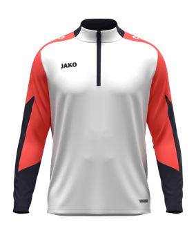 JAKO Dynamic Ziptop Sweatshirt Weiß F026 - weiss