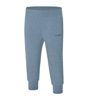 Jako Sweathose Basic Capri Damen Blau F04 - blau