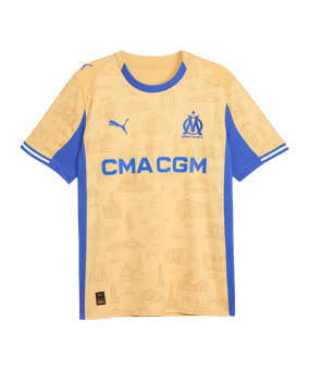 PUMA Olympique Marseille Special Edition Replica Trikot 2025/2026 Beige F04 - beige