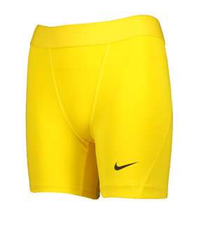 Nike Pro Strike Short Damen Gelb Schwarz F719 - gelb