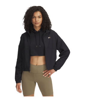Under Armour Rival Woven Jacke Damen Schwarz F001 - schwarz