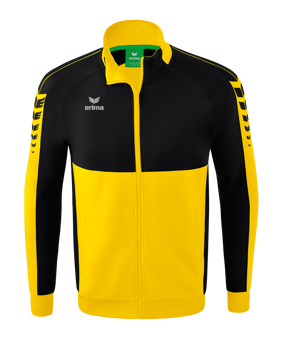 Erima Six Wings Trainingsjacke Gelb Schwarz - gelb