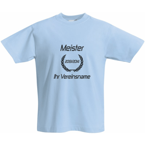 Meister T-Shirt | hellblau - blau