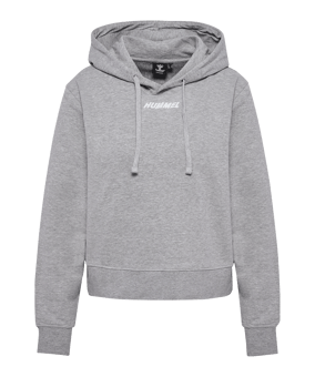 Hummel Elemental Short Hoody Damen Grau F2006 - grau