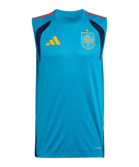 adidas Spanien Tiro Sleeveless Trainingsshirt Blau | - blau