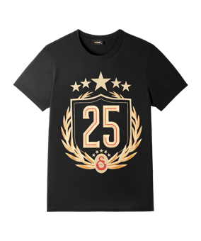 Galatasaray Istanbul Galatasaray Istanbul 25 Championship T-Shirt Schwarz - schwarz