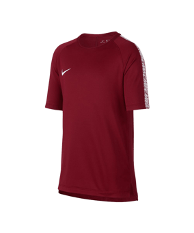 Nike Breathe Squad Football Top kurzarm Kids F608 - rot