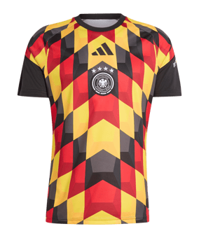adidas DFB Deutschland Pre T-Shirt Schwarz - schwarz