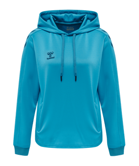 Hummel hmlCORE XK Poly Hoody Damen Blau F8729 - blau