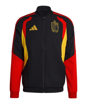 adidas Belgien Tiro Präsentationsjacke Schwarz | - schwarz