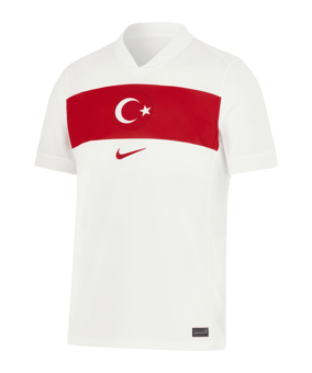 Nike Türkei Trikot Home EM 2024 Weiss Rot F100 - weiss