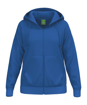 Erima TS Kapuzenjacke Damen Blau | - blau