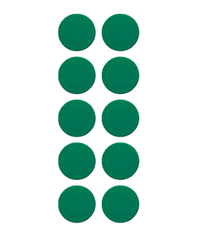 Cawila PRO Rundmagnet 10er Set 20mm Grün 