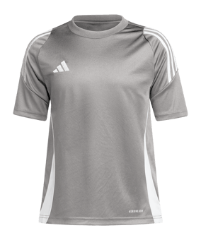 adidas Tiro 24 Trikot Kids Grau Weiss - grau