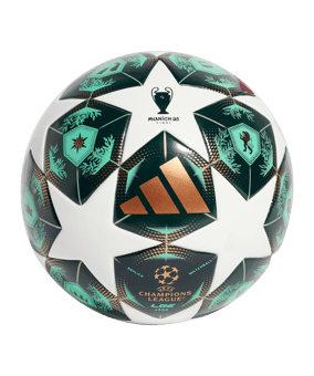 adidas UCL Final Ball München 2025 League 350g Lightball Weiss Grün - weiss