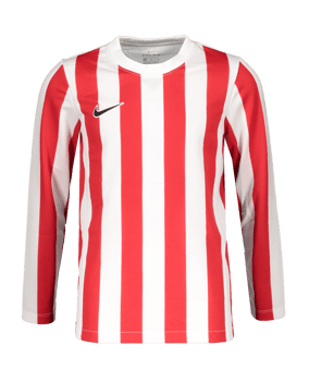 Nike Division 4 Trikot langarm Kids Weiss Rot F104 - weiss