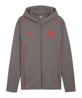 PUMA FC St. Pauli Casual Kapuzenjacke Grau F06 - grau