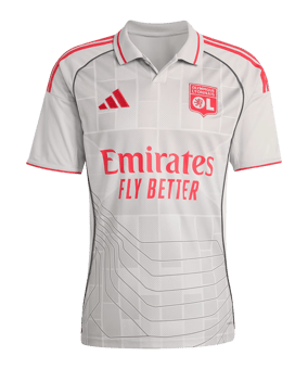 adidas Olympique Lyon Trikot 3rd 2025/2026 Kids Grau - grau