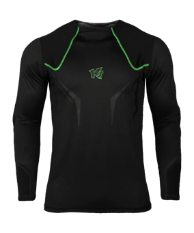 KEEPERsport BasicPadded Longsleeve Underwear Shirt Schwarz - schwarz