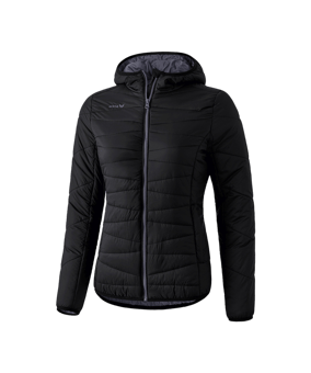 Erima Steppjacke Damen Schwarz Grau - schwarz