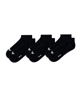 Erima 3-Pack Füßlinge  Schwarz - schwarz