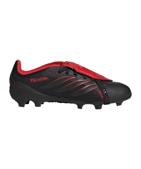 adidas Predator Elite FG Leather Tech Kids Schwarz - schwarz