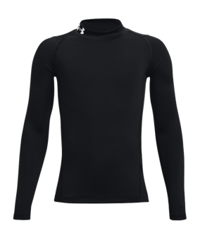 Under Armour HeatGear Mock langarm Kids F001 - schwarz