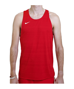 Nike Stock Dry Miler Tanktop Rot F657 - rot