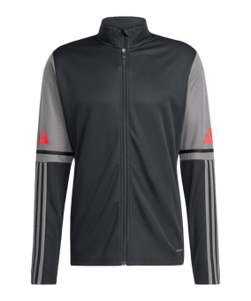 adidas Squadra 25 Trainingsjacke Schwarz Grau - schwarz