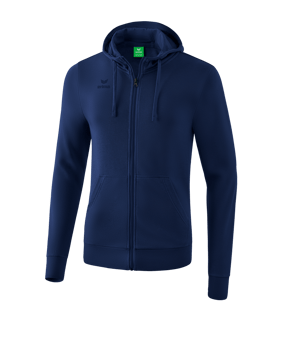 Erima Basic Kapuzenjacke Kids Dunkelblau - blau