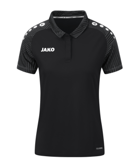 JAKO Performance Polo Damen Schwarz Grau F804 - schwarz