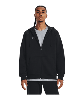 Under Armour Rival Fleece Kapuzenjacke Schwarz F001 - schwarz