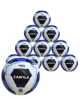 Ballpaket 10 x Cawila Fußball MISSION HYBRID LITE Größe 4