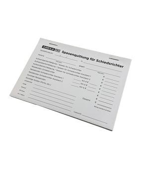 Cawila Schiedsrichter Spesen-Quittungsblock Weiss - weiss