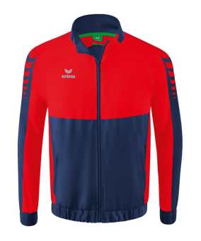 Erima Six Wings Präsentationsjacke | Blau Rot - blau