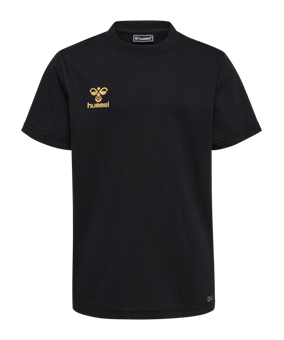 Hummel hmlE24C Cotton T-Shirt Kids Schwarz F2128 - schwarz