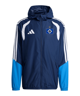 adidas Hamburger SV Regenjacke Blau - blau