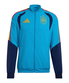 adidas Spanien Tiro Präsentationsjacke Blau | - blau
