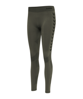 Hummel hmlFIRST Seamless Tight Damen Khaki F6084 - khaki