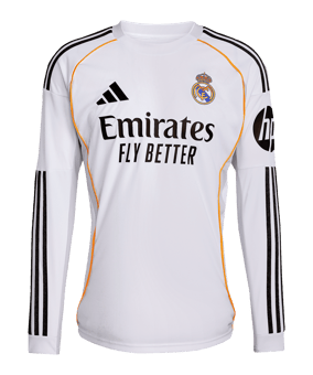adidas Real Madrid Longsleeve Trikot Home 2025/2026 Weiß - weiss