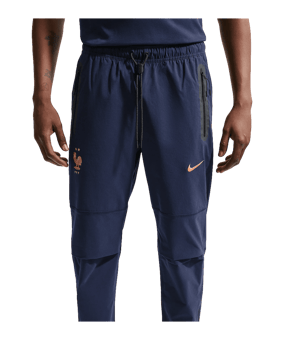 Nike FFF Frankreich Woven Trainingshose Blau F498 - blau
