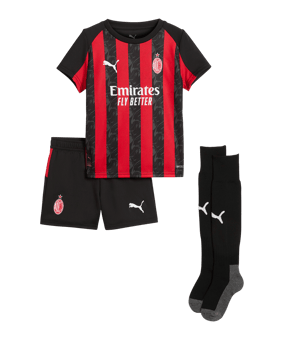 PUMA AC Mailand Mini Trikot Set Home 2025/2026 Kids Rot F01 - rot